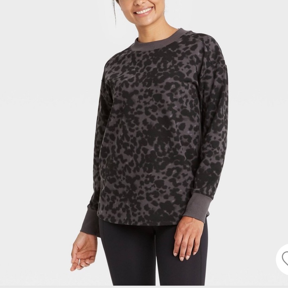 All in Motion leopard pullover